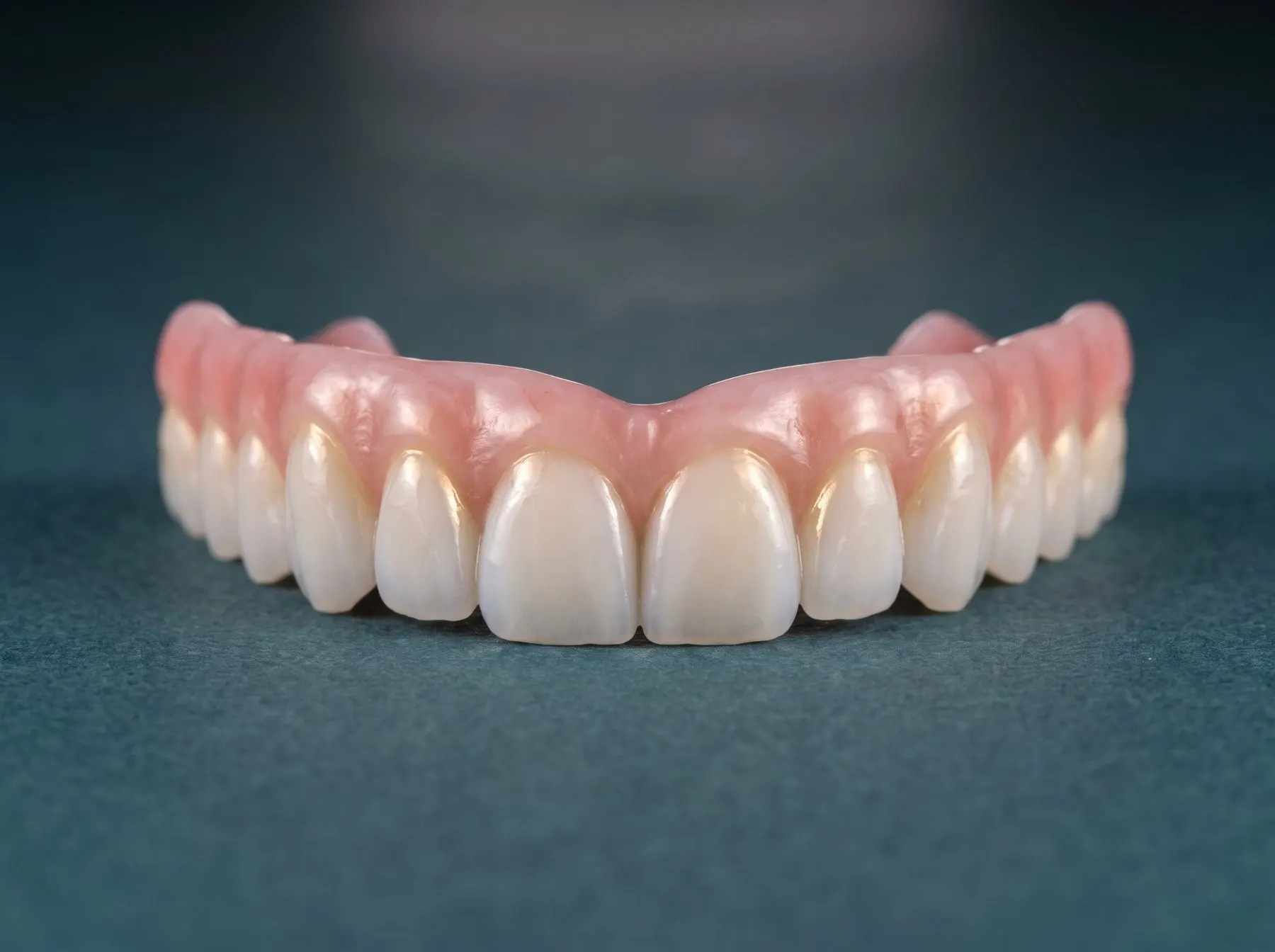 Zirconia bridge finished in the in-house lab